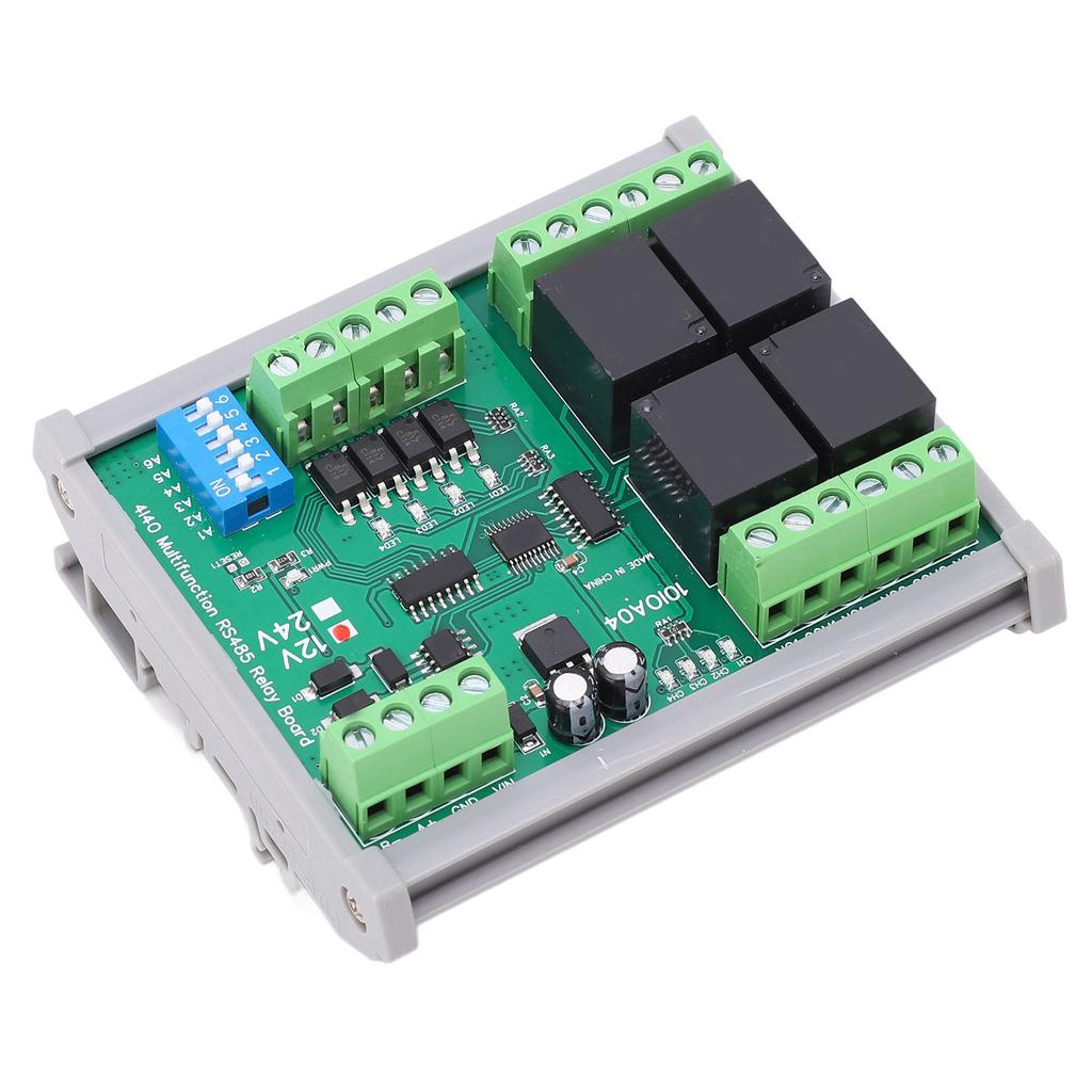 RS485 Relay Module 4 Channel Relay Control Module Board with Hardware Reset Function DC12V