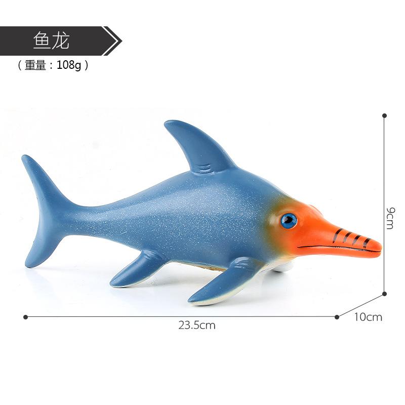 

Модель морского животного-симуляции, наполненная хлопком, животное украшение, модель динозавра из мягкой резины, детская игрушка, украшение, фигурка