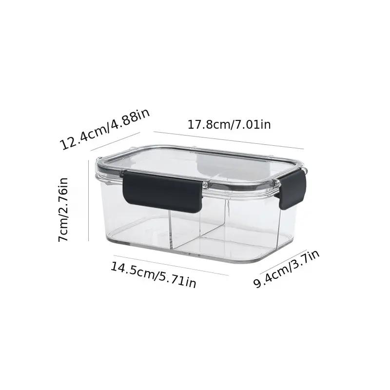 1 Piece Food Grade Storage Box with Lid Freezer Seal Box, Nut and Fruit Food Jar for Kitchen Storage Accessories