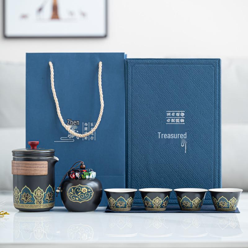 Corporate New Year Gift: Custom Logo Tea Set for Clients and Employees