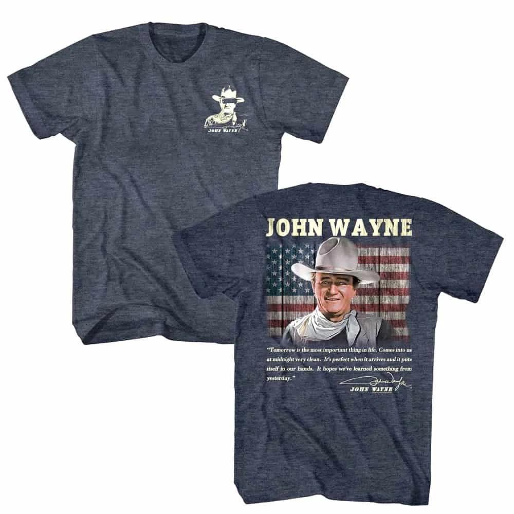 John Wayne Tomorrow is Most Important Men s T Shirt 2XL