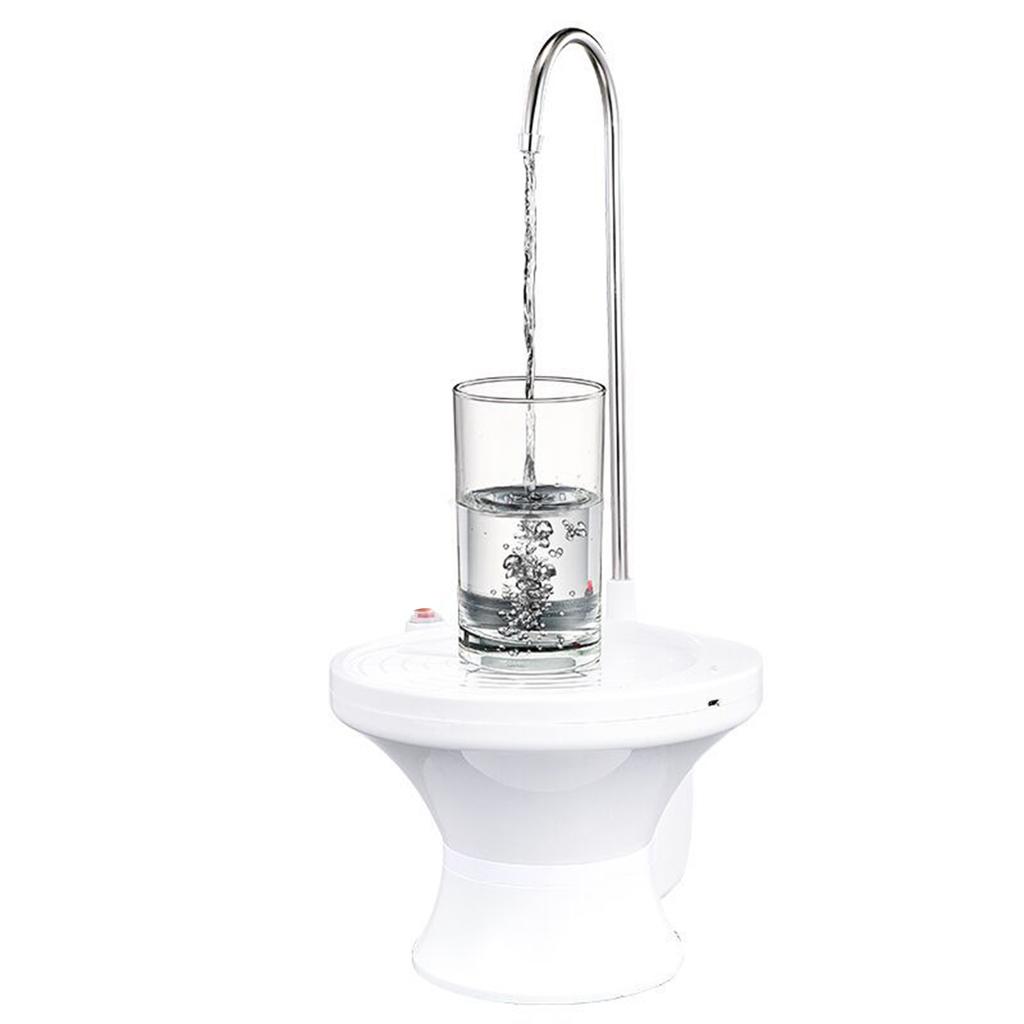 Automatic Electric Drinking Water Bottle Pump With Spill-Proof Tray For Gallon Bottle Dorm Room Space-Saving Hydration Hub