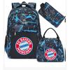 3-teiliges Schulrucksack-Set für Schüler Große Kapazität Oxford-Stoff Schultasche mit Schultergurt und Federmäppchen