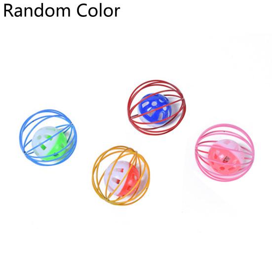 

Hollow Ball Bell Sound Making Cat Kitten Interactive Scratch Playing Pet Toy