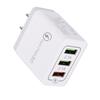 QC3.0 3-Port USB Fast Charger with EU/US Plug for Smartphones