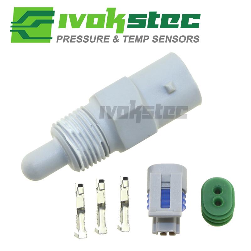 Intake Air Temp Temperature Sensor Sender For ISUZU 4HK1 4HK1X 6WG1X HITACHI ZAX200-3 ZAX210-3 With Plug 12146830 8-12146830-0