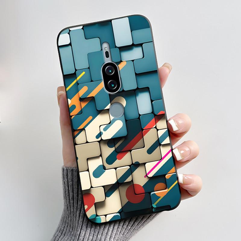 For Sony Xperia XZ2 Premium SO-04K SOV38 XZ2Premium Case Luxury Cute Cool Boys Girls Black Soft Silicone Back Cover TPU Housing
