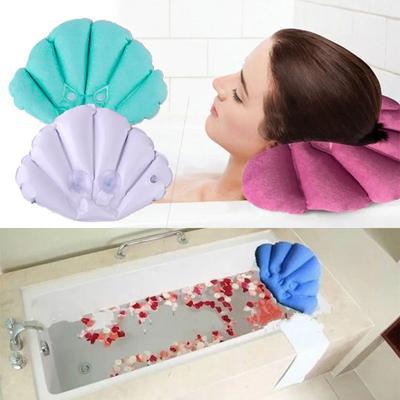 Comodo cuscino gonfiabile impermeabile di lusso comodo cuscino spa da bagno impermeabile con ventose