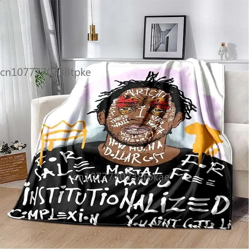 RAP Kendrick-Lamar Poster Printed Blanket, Fashion Throw Blankets,for Sofa Bed Office Car, Brithday Gift,Decke