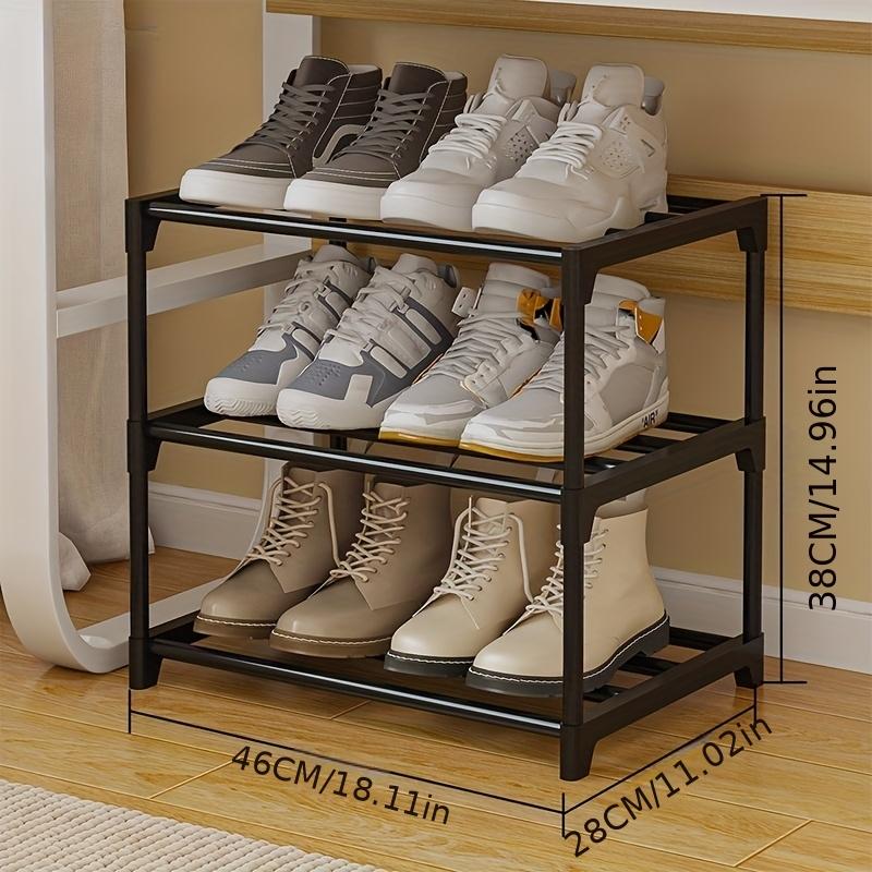 high quality1pc Multi Tier Shoe Rack Minimalist, 3 Tiers Home Storage & Organization Durable Shelf Shoe Storage Rack, Easy to Assemble Shoe Storage