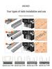 Martin Manual Nailing Gun, Staple Gun & Air Nailer for Woodworking - Household U-Shaped Stapler