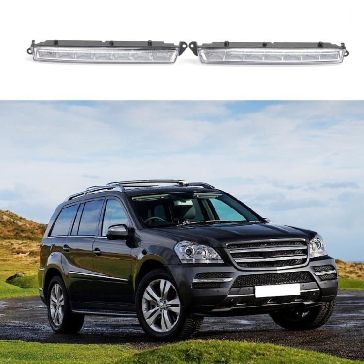 Front Turn Signal Lights Daytime Running Light for X166 X164 GL350 GL500 GL550 Replacement LED Clear Lens