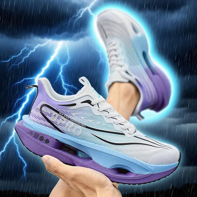 New running shoes summer youth racing carbon board running shoes shock absorption junior high school student marathon sports shoes