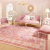 French Style Bedroom Decor Pink Carpet Large Area Carpets for Living Room Fluffy Soft Cloakroom Floor Mat Thick Plush Lounge Rug