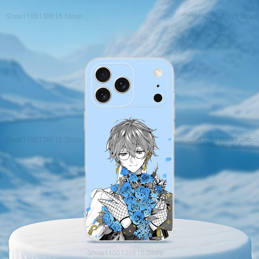 I-Ike E-Eveland N-Nijisanji Phone Case For iPhone 16,15,14,13,12,11,17 Pro,Max,Plus,X,XS,XR,SE,Mini Transparent Soft Cover iPhone16pro