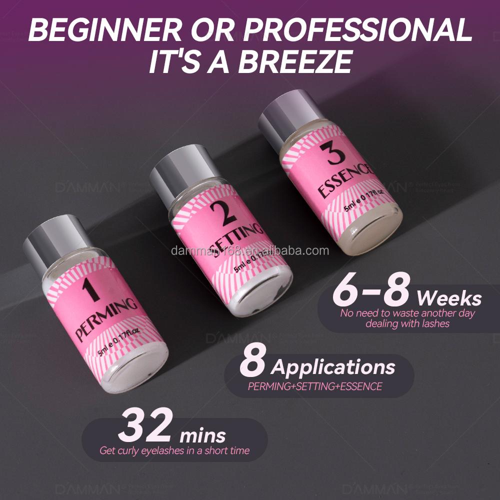 DAMMAN Lash Lifting Kit 7-9 Mins Per Step Semi Permanent Eyelash Perm Kit Long Lasting 6-8 Weeks Lash Curling Lift Kits