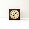 KATOMOKU Dual use clock 6 Brown radio clock continuous second hand km-131BRRC