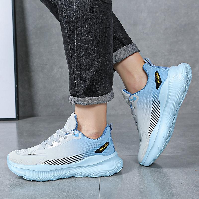 High Quality Leather Sneakers Casual Sneakers Lace Up Flats Lightweight Comfortable Anti-slip Running Shoes Outdoor Sports Shoes