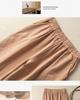 Women's Literary Retro Cotton Embroidery Casual Pants with Lace Trim - Slimming, Loose, and Thin Style for Summer 2023.