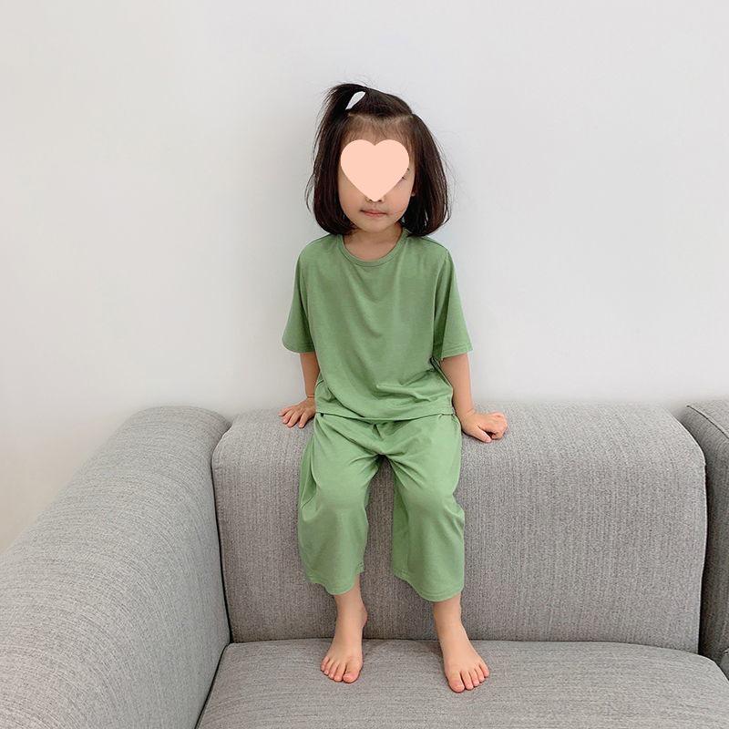 Children's Summer Modal Pajama Set - Soft, Lightweight, and Loose Fit for Boys and Girls