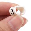 White Cable Marker Labels PVC Heat Shrink Tubing Wire Number Insulation Shrink Tube Electrical Cord Label Wire Sleeves Clip