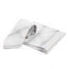 [Fortuna Tokyo] Necktie FT-T12. Horizon Nishijin-ori Wedding Tie (with pocket square) Men's Silver Necktie (Blade width 8cm, Length 142cm)