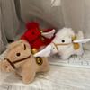 Cute Year Of The Horse Mascot Flying Pony Keychain With Wings Plush Toy For Children