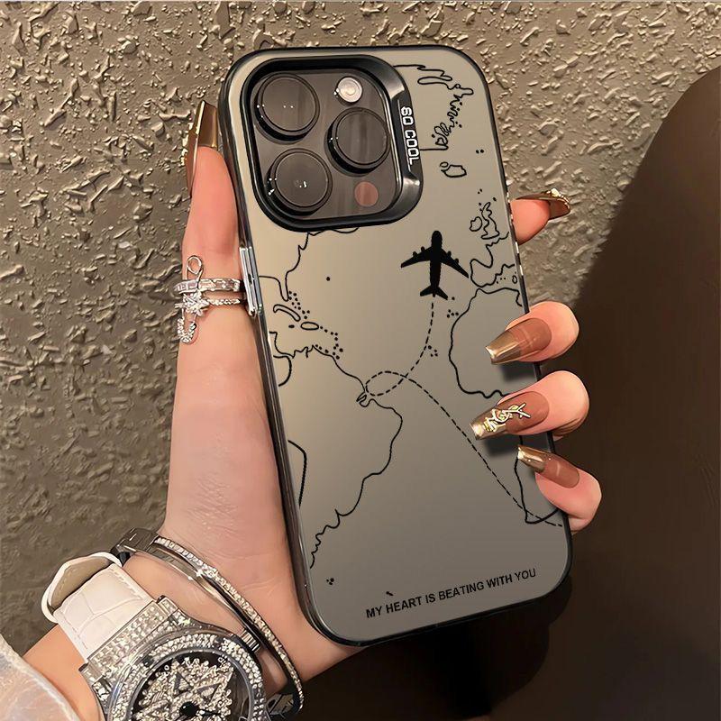 Silver Anti-Drop IMD Mobile Phone Case for iPhone 14 Pro Max/15 Pro