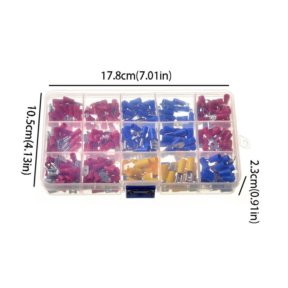 Red Blue Yellow Insulated Butt Connector Insulated Electrical Terminals  Electrical Wiring