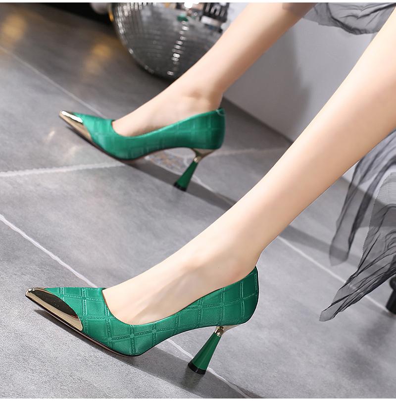 

Women s High Heels Sexy Colorblocking Fashion Women s Shoes Pointed Toe Fine Heel Black Green Heeled Shoes Bowknot 34 светло-зеленый