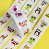 500 Sheets/Roll Animal Stickers Roll Hand Account Cartoon Cute Stickers Sealing Stickers Diy Children'S Reward Stickers