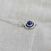Lapis Lazuli Sterling Silver Handmade Pendant, Natural Lapis lazuli gift for her
