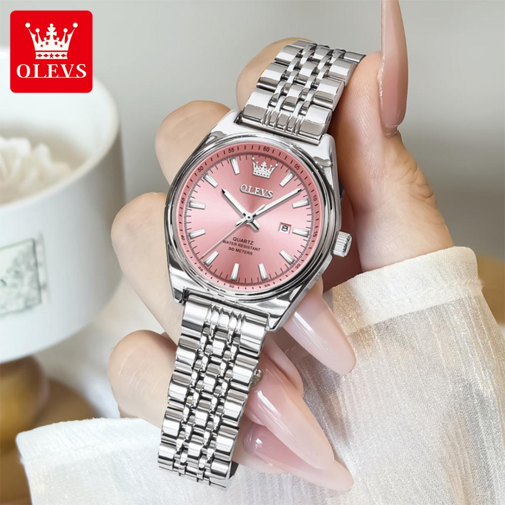 New Fashion Purple Dial Ladies Quartz Wristwatches Luxury Watch Women Waterproof Casual Dress Female Clock Montre Femme
