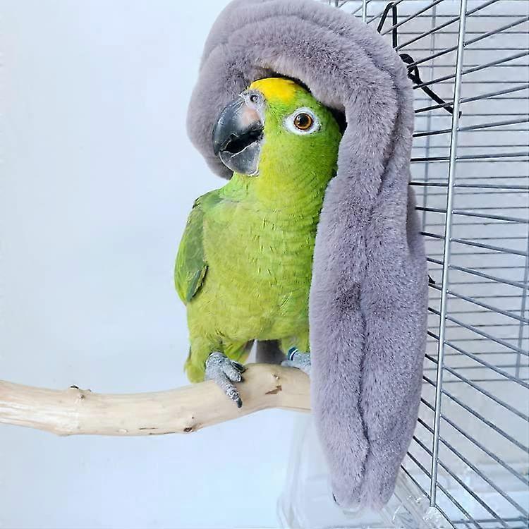Bird Nest Parrot Blanket Warm Plush Fluffy Hanging Hammock Budgie Toys Winter Warm Bird Nest