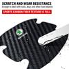 4P/Set Car Door Handle Anti-scratch Sticker Carbon Fibre for Skoda Octavia Enyaq Rapid Karoq Derivati Fabia Kodiaq Kamiq Superb Yeti
