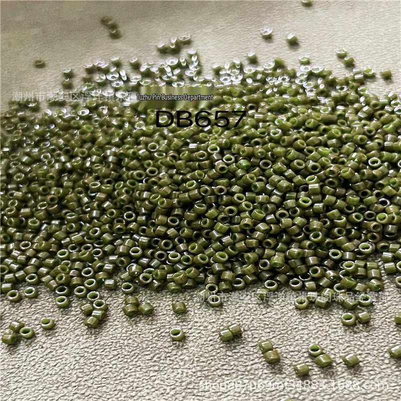 Japanese Miyuki Solid Color Beads, DIY Embroidery Material (DB651-665)
