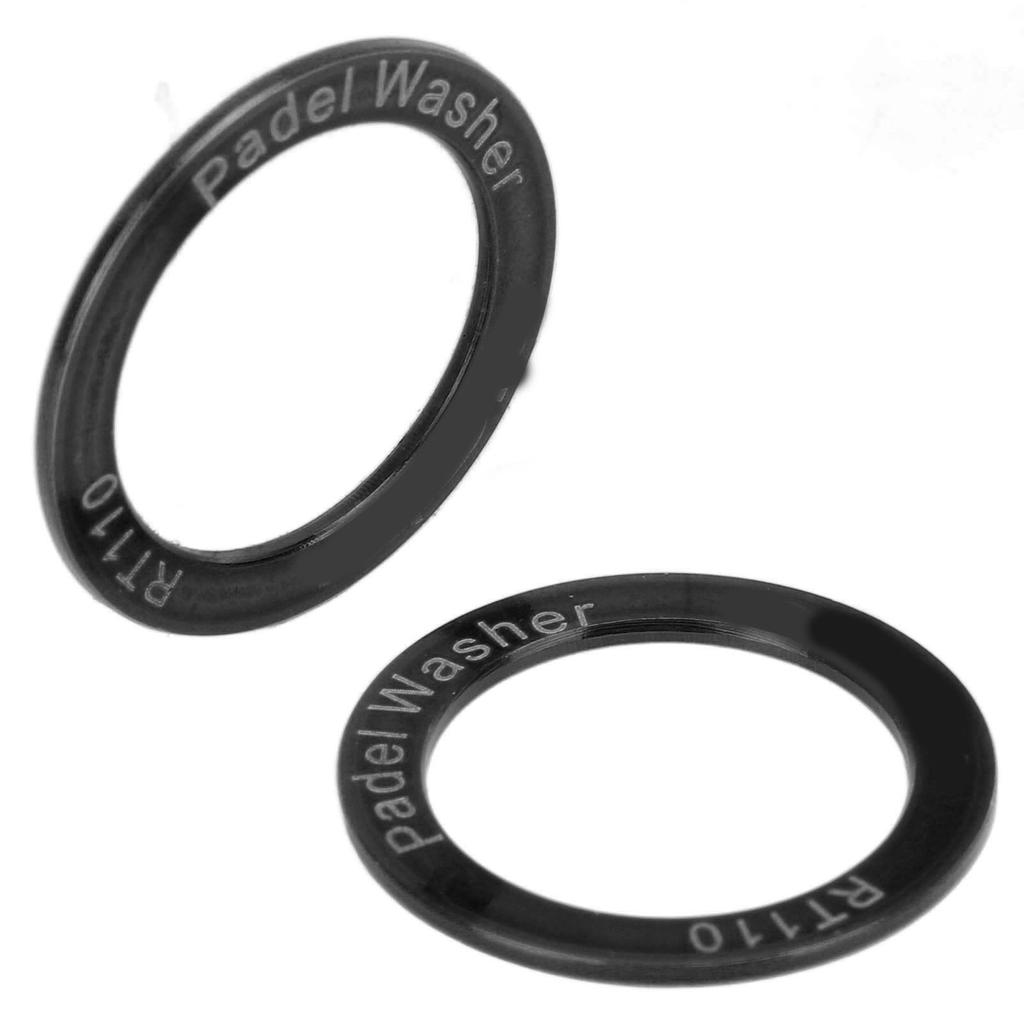 2Pcs Extended Bike Pedal Washers Titanium Alloy Waterproof Rustproof Less Friction Remove Noise