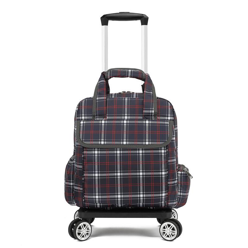 Geantă de mână tip cărucior pliabilă, ușoară și impermeabilă, cu roți universale pentru călătorii scurte și îmbarcare