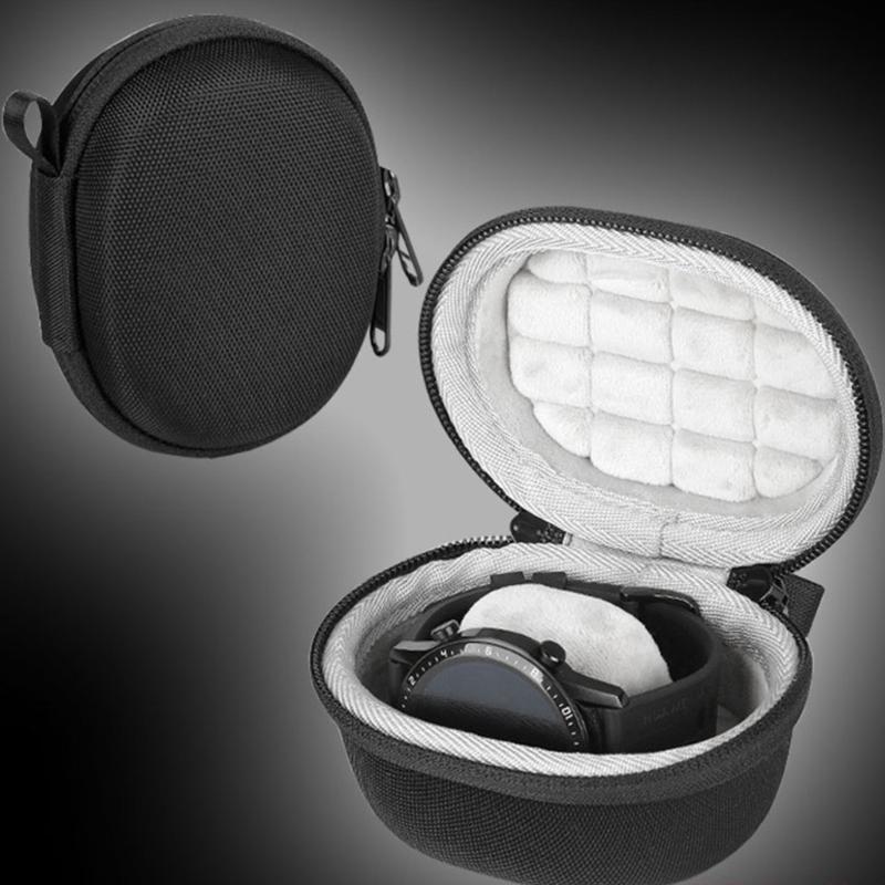 Wasserdichtes Einzeluhrenetui Tragbare Aufbewahrungsbox Organizer Stoßfestes Reißverschlussbehältnis für Smartwatch Armbanduhr