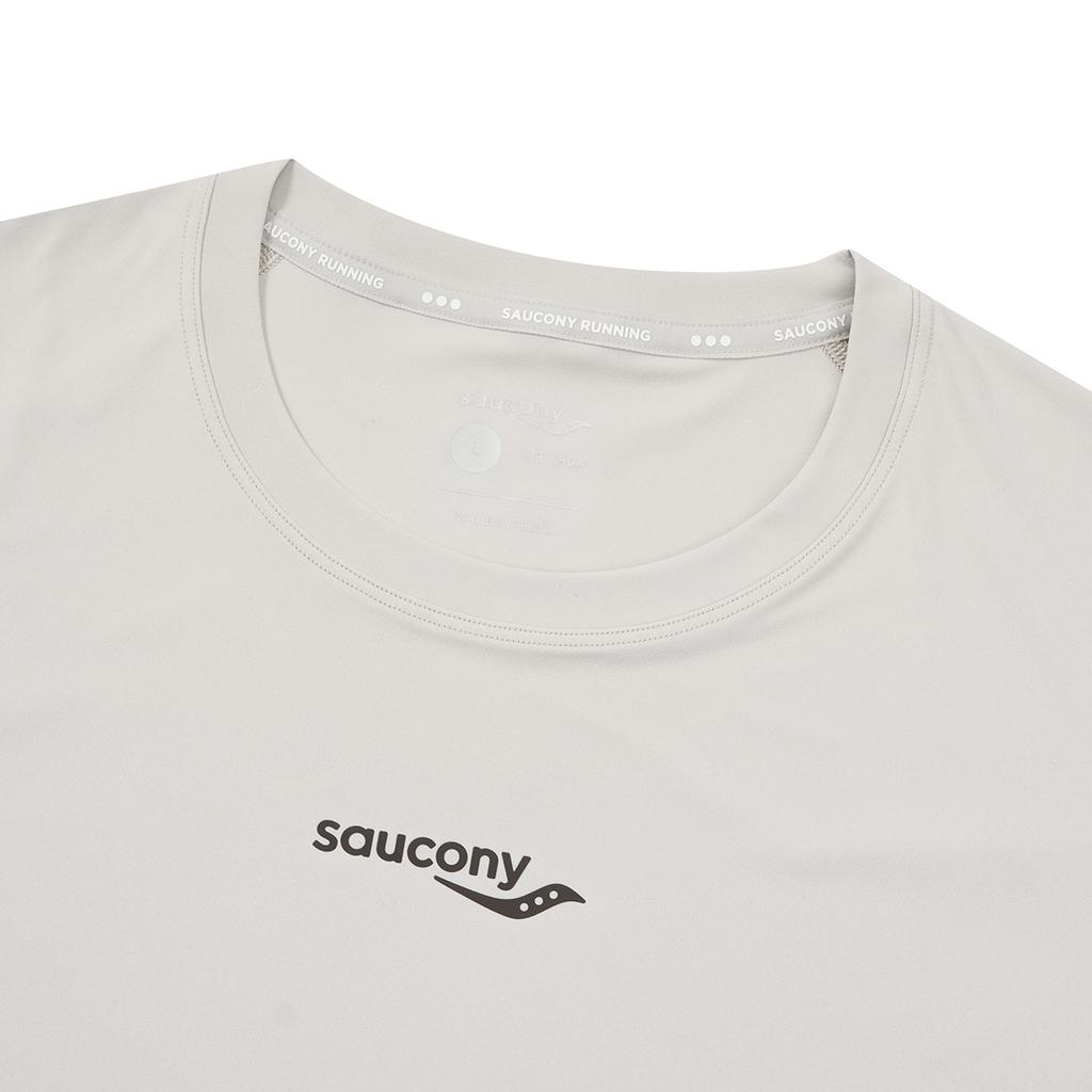 Saucony Comfortable Soft Quick-Dry Crew Neck Short Sleeve T-Shirt Men tops Light-Khaki SA2259ST06T-KH001