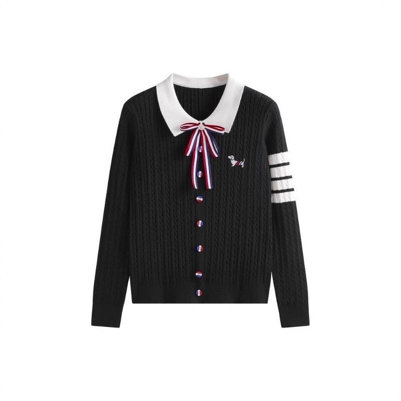 White V-neck Long-sleeved Knitted Cardigan Women's Spring Slim-fit College Style Small Man with Bottom Short Top