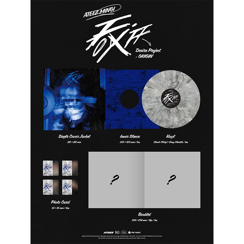 [Pre-order] ATEEZ - MINGI FIX OFF Desire Project : ORIGIN Vinyl (Online Benefit)