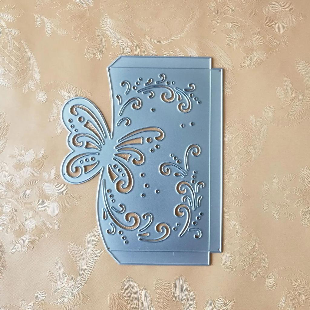 Butterfly Envelope Greeting Card Metal Cutting Die Template DIY Creative Scrapbook Album Card Stock Embossing