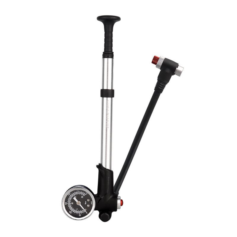 High Pressure 300 PSI For Front Fork And Rear Suspension Air Shocks Pump With Gauge Portable Bike Bleed Button