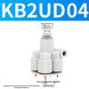 KB2UD One-In Four-Out Y-Type Variable Diameter Quick Plug Pneumatic Connector (Sizes: 04, 06, 08, 10)