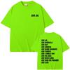 Love Jul 2025 Merch Tshirts Unisex Wounisex Fashion Rap Pop Music Short Sleeve Tshirt Unisexs Hip Hop Oversized T Streetwear Black
