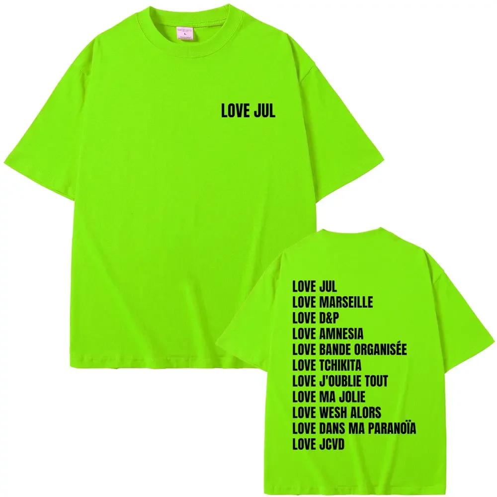 Love Jul 2025 Merch Tshirts Unisex Wounisex Fashion Rap Pop Music Short Sleeve Tshirt Unisexs Hip Hop Oversized T Streetwear Black