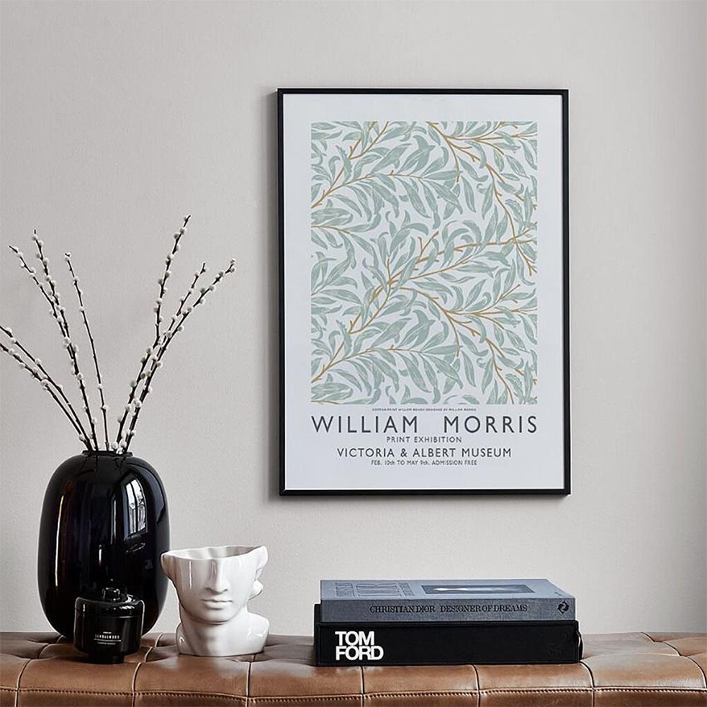 Nordic William Morris Poster Print Abstract Plant Canvas Painting Marigold Larkspur Wall Art Pictures For Living Room Home Decor