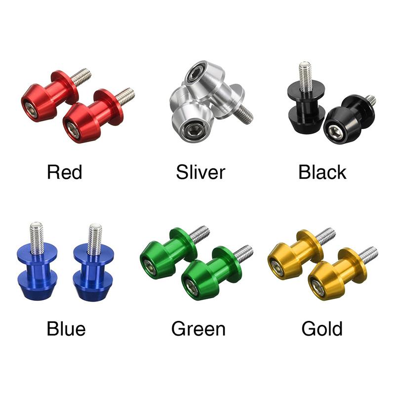 Aluminum Motorcycle 6/8/10mm Stand Swingarm Spools Slider Stand Screw Swingarm Scooter Stand Motorcycle Accessories