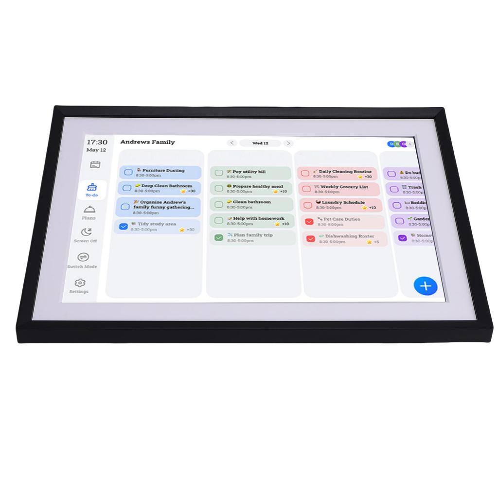 10.1 Inch Smart Digital Photo Frame HD Touchscreen Family Planner Digital Picture Frame for Seamless Daily Planning